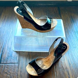Jessica Simpson Cork Wedge, Size 8.5